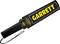 'Garrett Super Scanner V' Hand-Held Metal Detector with black handle and yellow logo, used for security screenings.