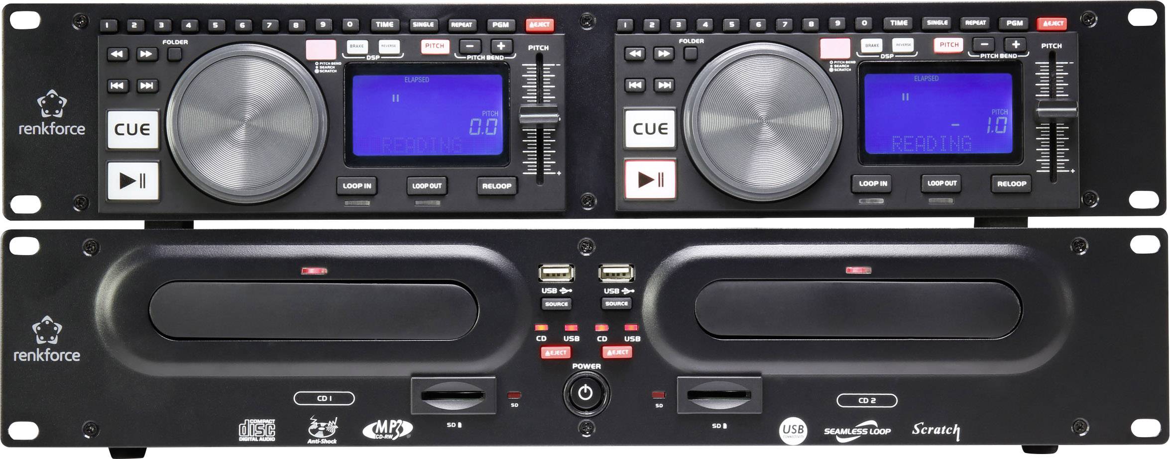 Renkforce CMP-960 DJ twin CD player |