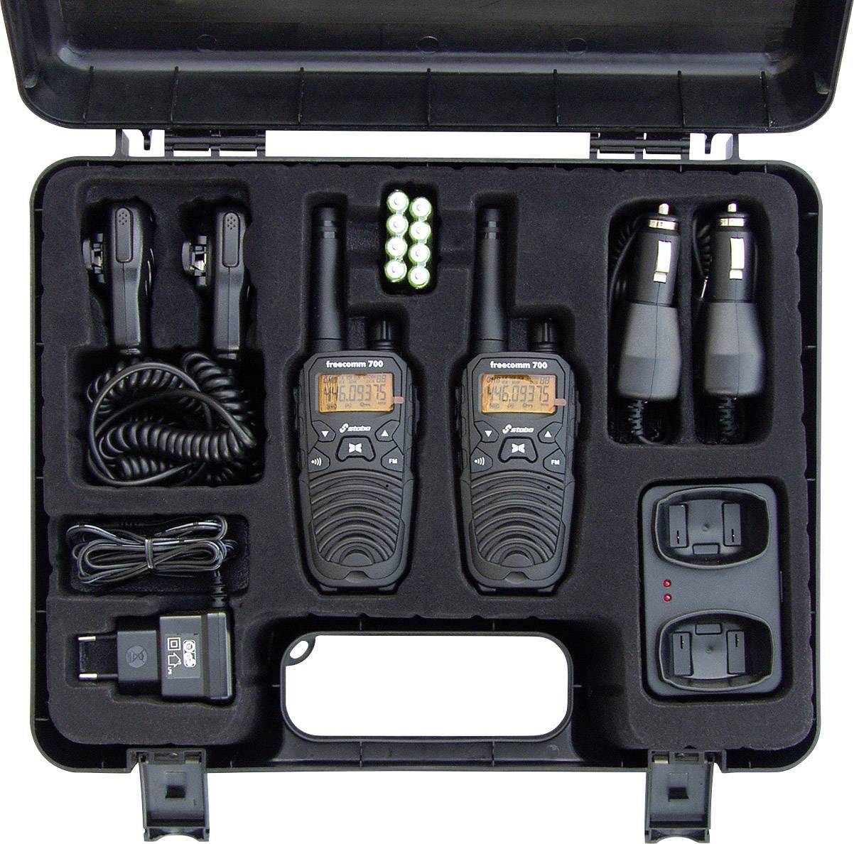 Stabo freecom 700 20701 PMR handheld transceiver 2-piece set