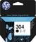 HP Ink Cartridge 304 in Black. Packaging shows blue butterflies on a black background. 'Original HP Inks' is printed at the top.