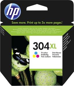 HP 304XL Ink cartridge  Original Cyan, Magenta, Yellow N9K07AE Ink