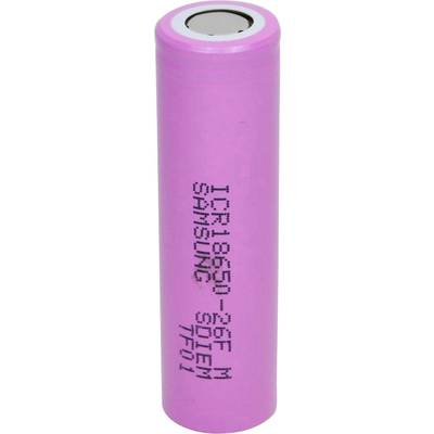 Samsung ICR18650-26 Non-standard battery (rechargeable) 18650 Flat top Li-ion 3.7 V 2550 mAh 1 pc(s)-0