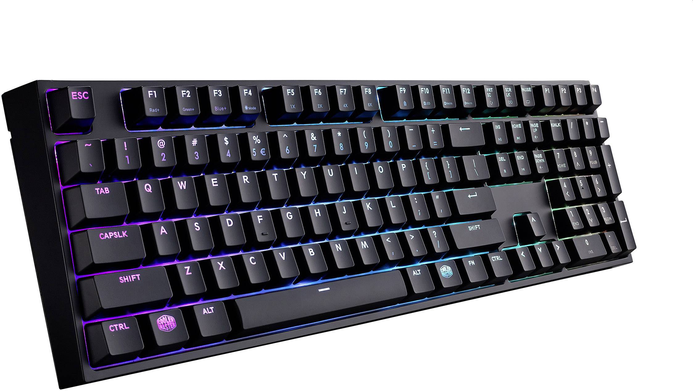 Cooler Master Masterkeys Pro L Rgb Usb Gaming Keyboard Backlit Switch Red Numeric Keypad German Qwertz Windows Bla Conrad Com