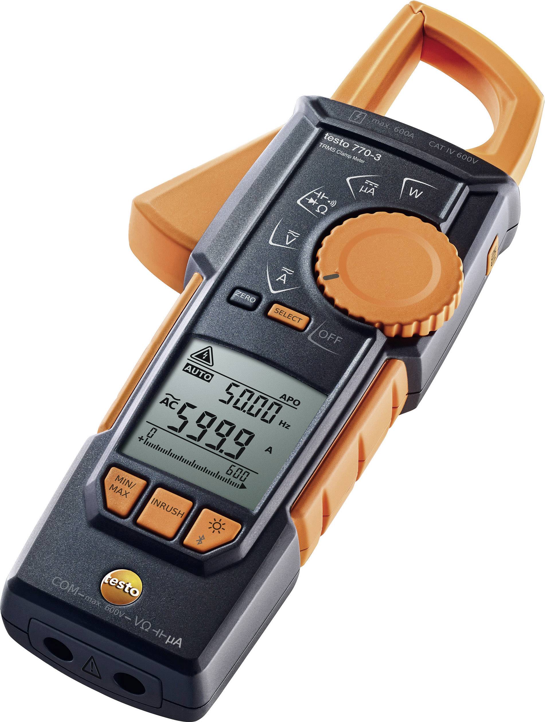 Testo 770 3 Clamp Meter Handheld Multimeter Digital Cat Iii 1000 V Cat Iv 600 V Display 