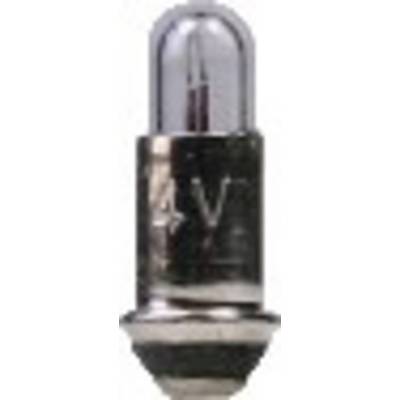 Incandescent lamp with a mirrored base and metal cap, commonly used in vintage torches. It is small and cylindrical.