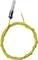 Yellow, insulated cable with a metal tip, possibly a temperature sensor or probe, in a coiled arrangement.