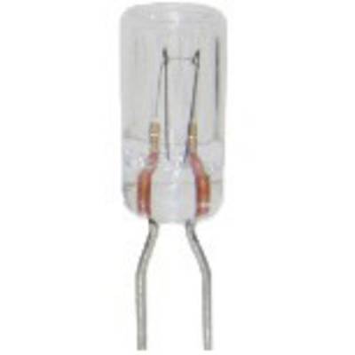 A small electrical component, presumably a diode or similar element, with two protruding metal contacts.
