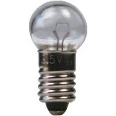 A small light bulb with a screw base, marked with '3.5V'.