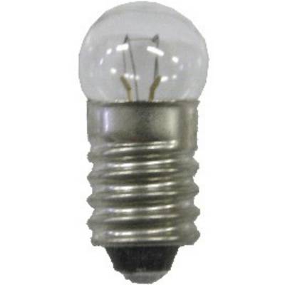 A clear light bulb with a screw base, showing an internal view with filaments. Suitable for small light fittings or specialist applications.