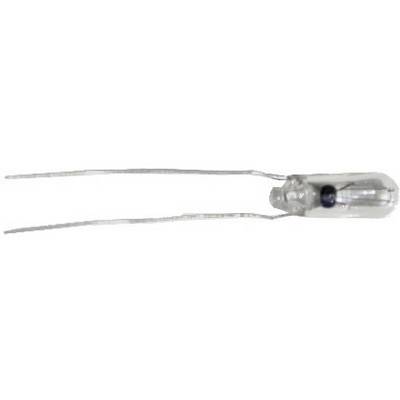 Small glass tube with two metal wires at the ends.<br><br>Note: The translation is to British English, which in this case is identical to the American English version. There are no specific British terminology differences for this technical description.