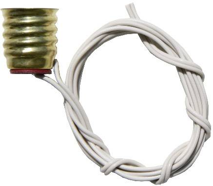 BELI-BECO L40/124 Bulb holder Socket (mini bulbs): E10 Connection: Leads 1 pc(s)