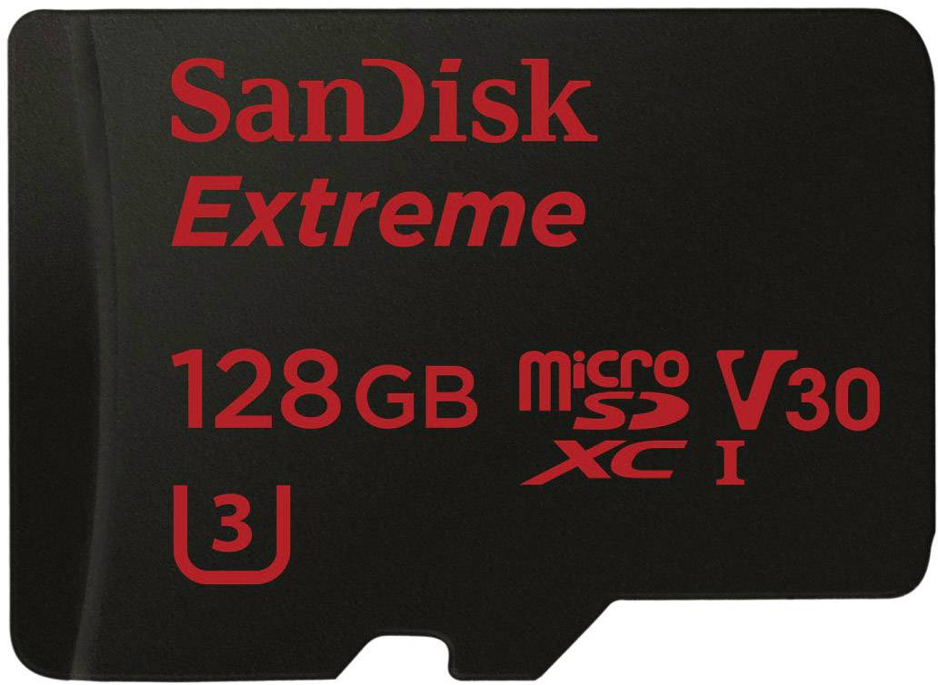 SanDisk Extreme® Android™ microSDXC card 128 GB Class 10, UHSI, UHS