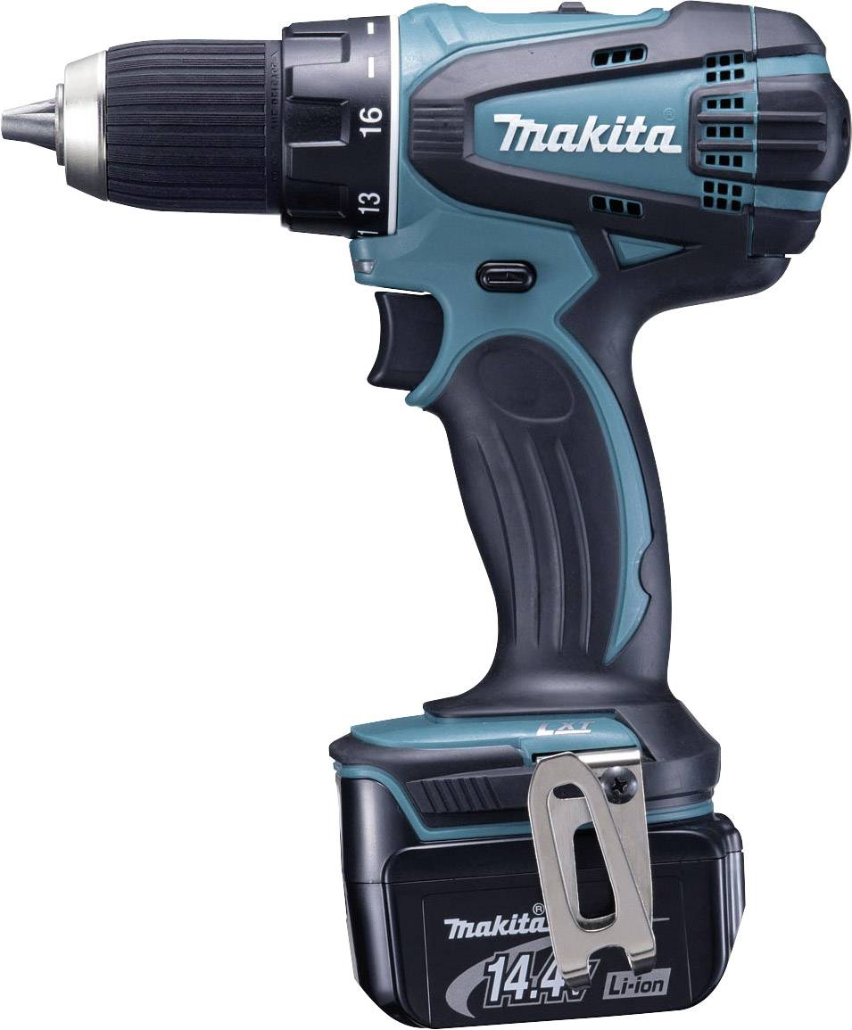 Makita DDF446RTJ Cordless drill V 5 Ah Li-ion incl. spare battery, incl. case | Conrad.com