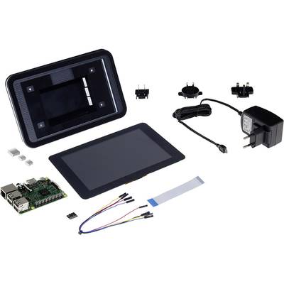 Joy-it Touch-PC Set Raspberry Pi® 3 B 1 GB 4 x 1.2 GHz Touchscreen, PSU, Housing, Noobs OS, Heatsink 