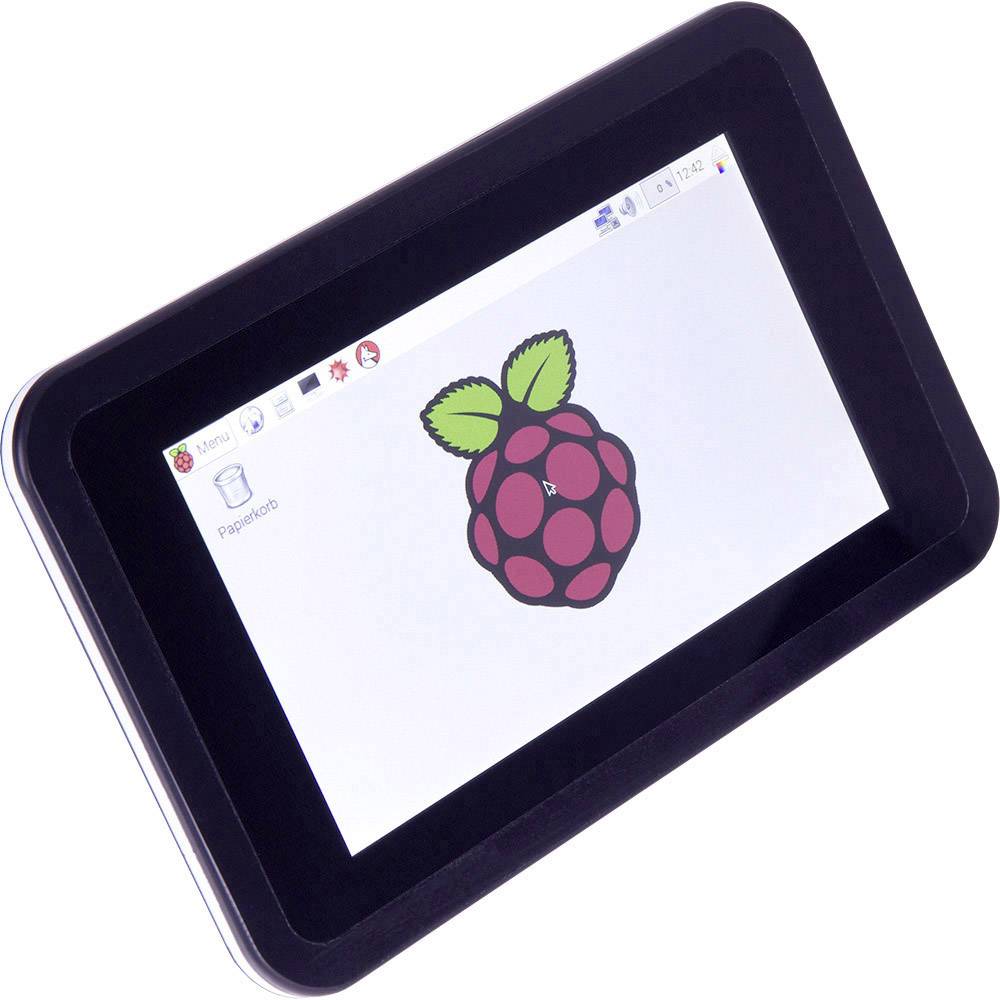 Joy-it Touch-PC Set Raspberry Pi® 3 B 1 GB 4 x 1.2 GHz Touchscreen, PSU, Housing, Noobs OS, Heatsink-1
