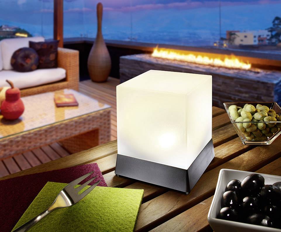 Esotec Mini Cube 102671 Solar desk light Cool white