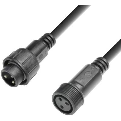 Image of Cameo P EX 001 Current Cable extension IP65 [1x XLR plug - 1x XLR socket] 1.00 m Black