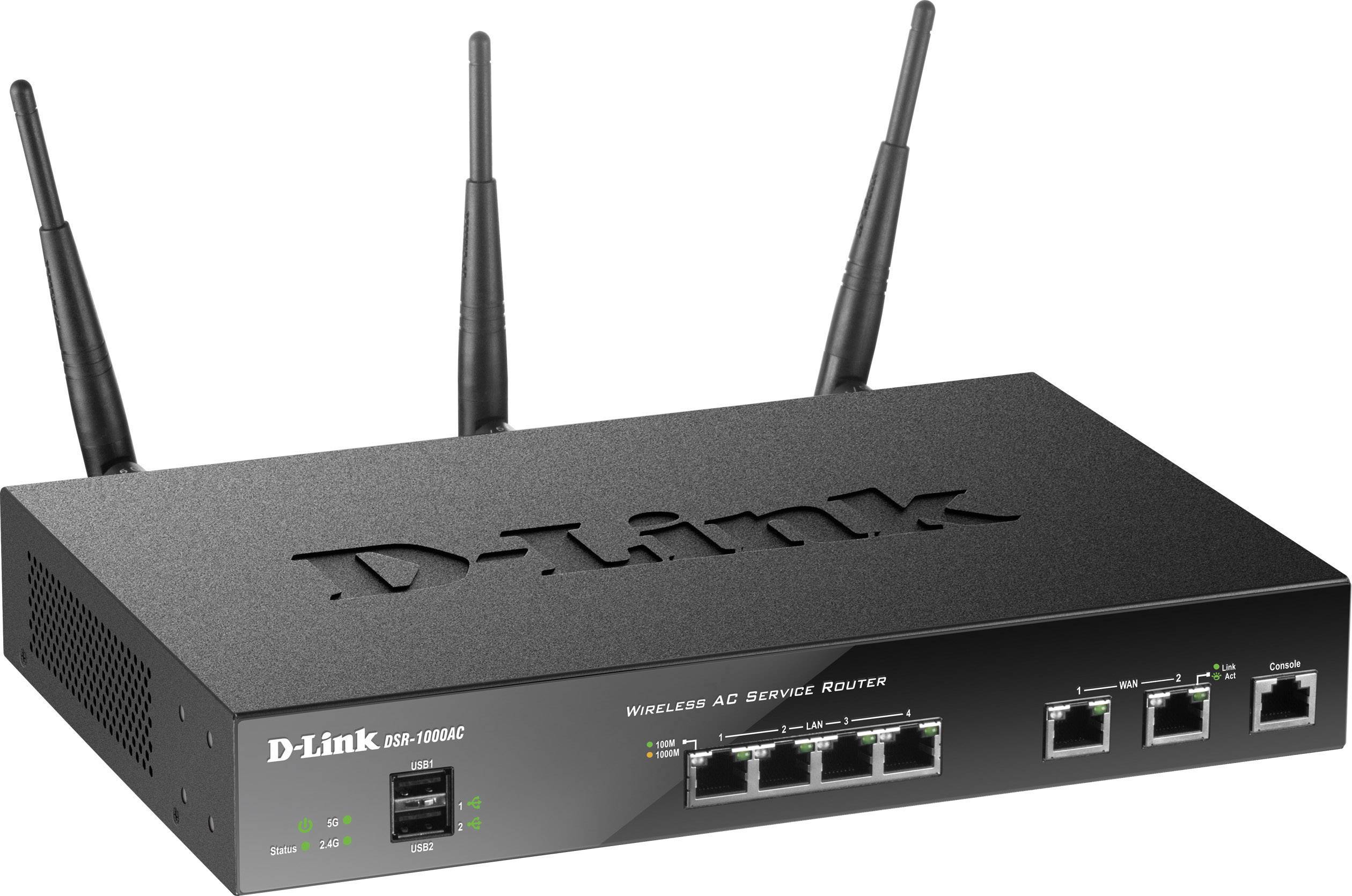 DLink DSR1000AC WiFi router 2.4 GHz, 5 GHz 1.75 GBit/s