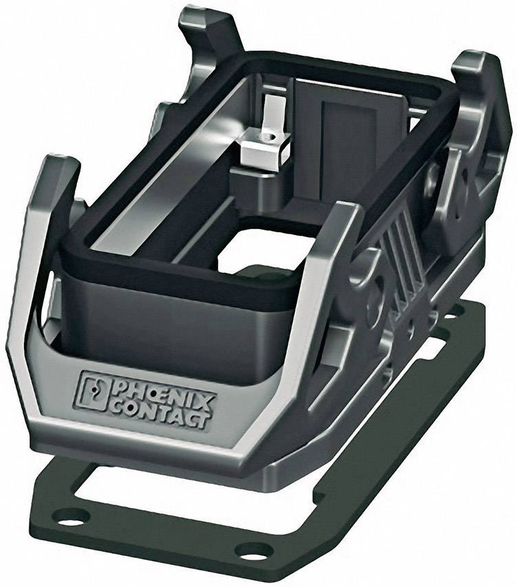 Industrial connector housings from Phoenix Contact with robust design for technical applications and secure electrical connections.