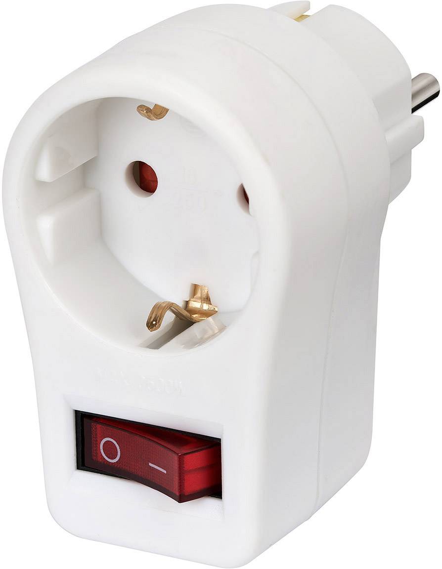 Brennenstuhl 1508070 In-line socket with switch White