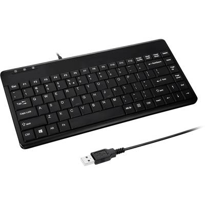 Perixx PERIBOARD-409DEU USB Keyboard German, QWERTZ Black  