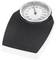 Analogue bathroom scales with a black standing surface and dial. Displays 60 kg.
