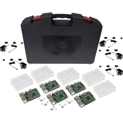 Joy-it Class-Room-Starter Raspberry Pi® 3 B 1 GB 4 x 1.2 GHz Housing, Heatsink, PSU, Storage case 