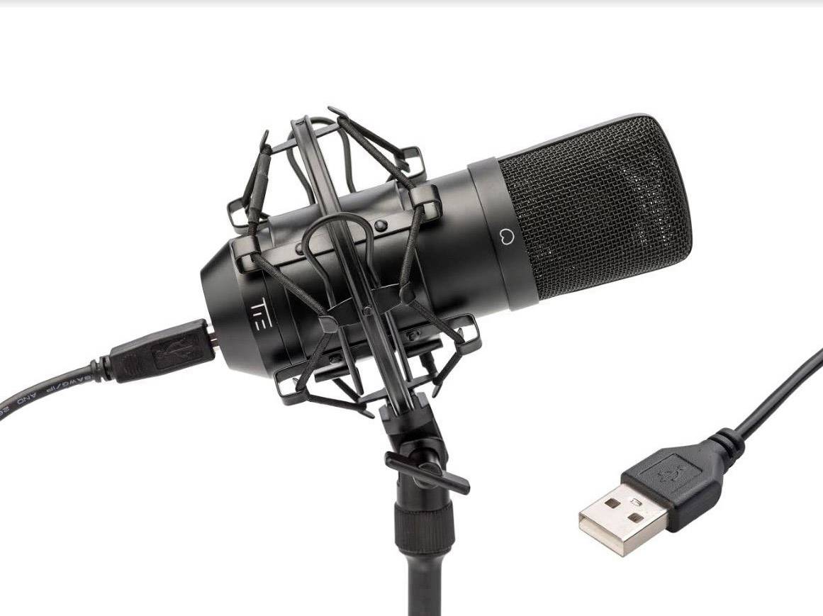 Tie Studio Condenser Mic SW USB studio microphone Corded incl. shock mount,  incl. cable 