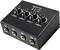 A black audio amplifier with four rotary knobs for 'Level 1' to 'Level 4' and four headphone sockets on the front panel.