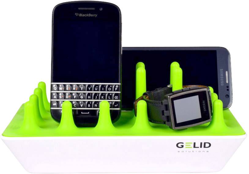 Gelid PC-CH02-A USB charger 48 W Mains socket Max. output current 9600 mA USB, Micro USB No. of outputs: 4 x Auto-Detect-4