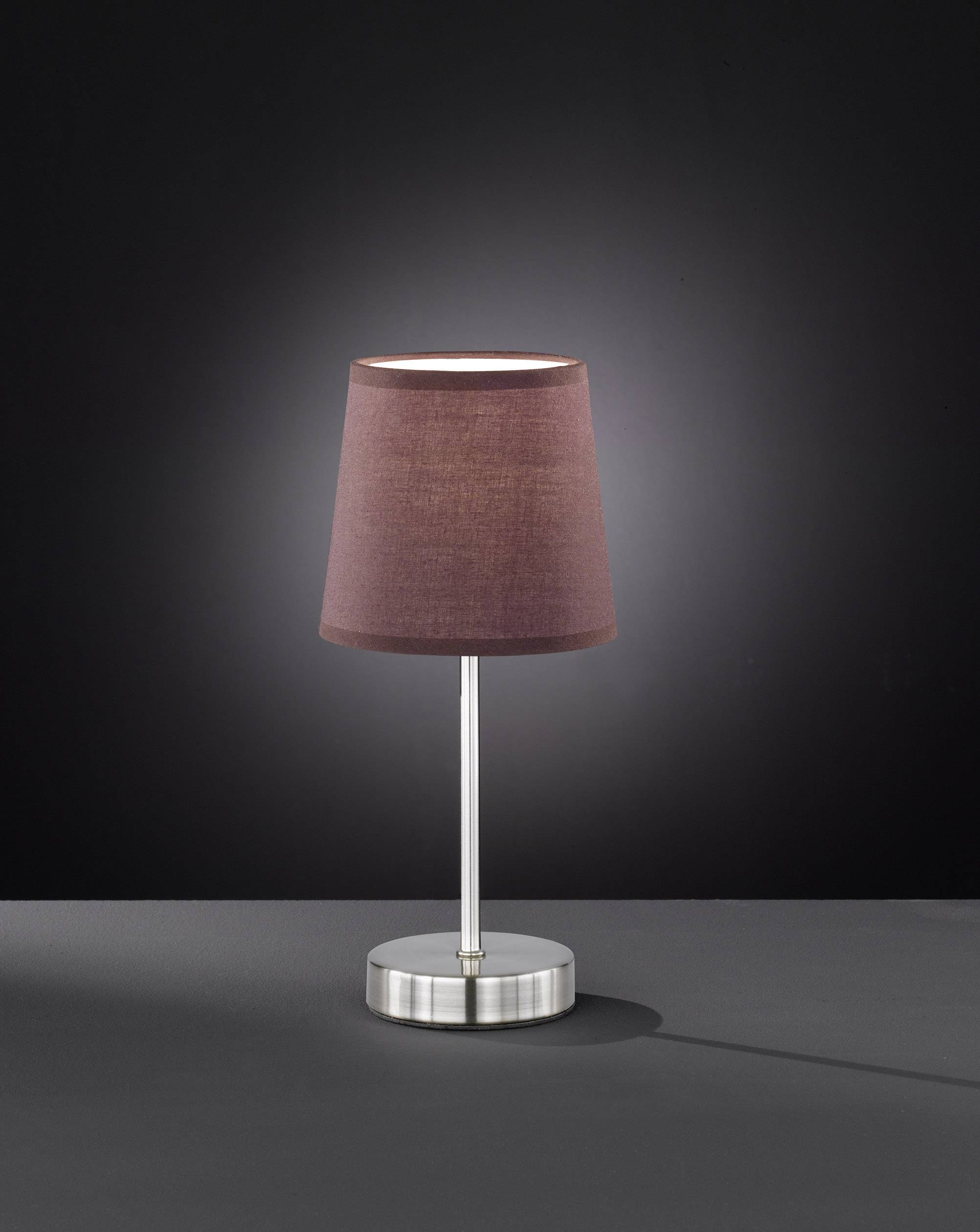 ACTION Cesena 832401510000 Bedside light LED (monochrome) E14 42 W Light brown, Nickel (matt)-0