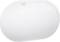 A white, oval electronic device with three indicator lights on top. It has a minimalist design and appears modern.