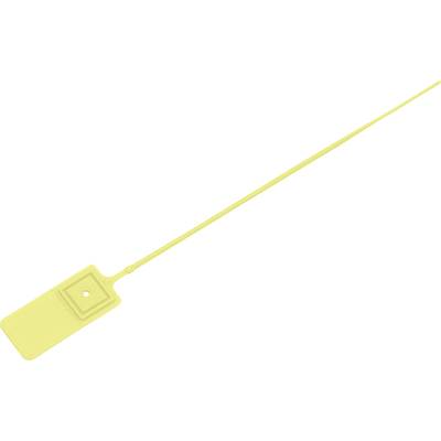 TRU COMPONENTS 1457898  Cable tie seal 140 mm 2 mm Yellow Stepless adjustment 1 pc(s)