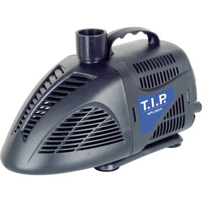 A black water pump with a blue sticker 'T.I.P WPS 1000 R'. It has a handle and ventilation slots.
