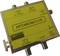A yellow antenna switch device with four ports and frequency specifications of 87.5-2400 MHz. Manufacturer name 'Wittenberg' on the front.