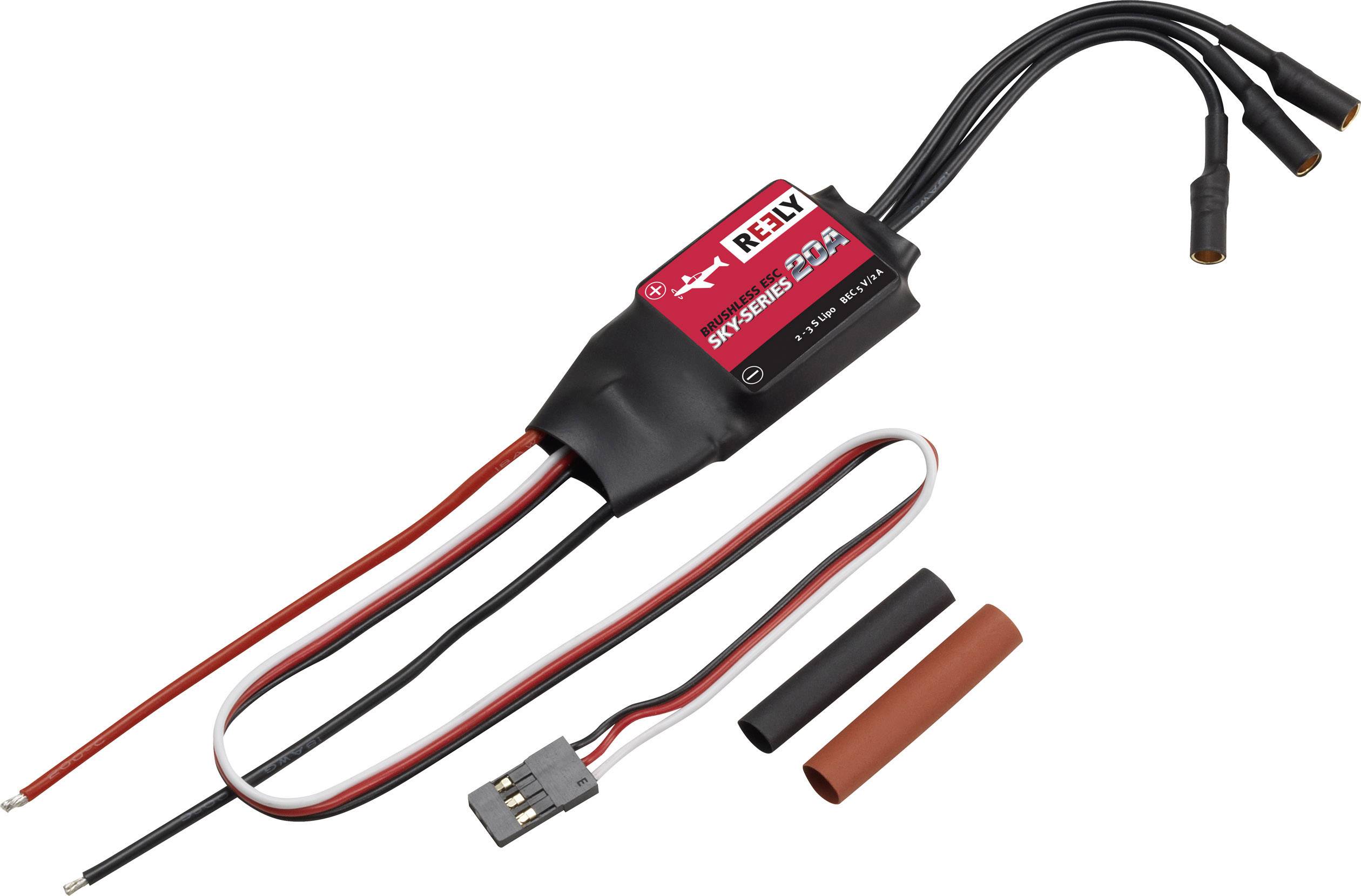 Reely Sky-Series 20A Model aircraft brushless motor controller Load (Amp max.): 25 A