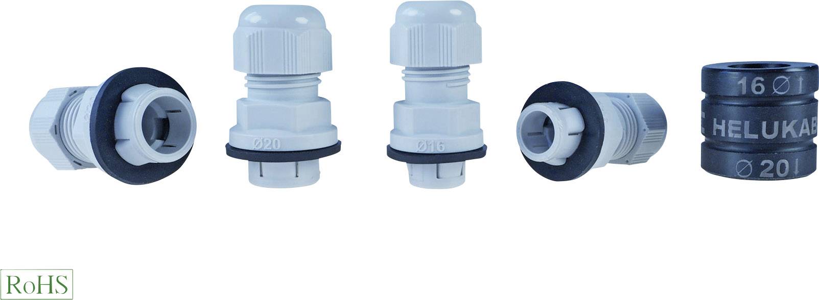 Helukabel 908384 Cable gland M32 Polyamide Silver-grey (RAL 7001) 1 pc(s)