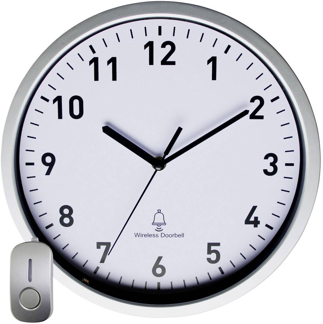 Eurotime 512 Radio Wall Clock 30 Cm X 5 Cm Silver Doorbell Conrad Com