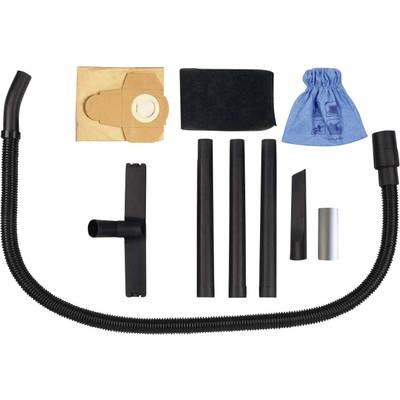 Vacuum Cleaner Accessories: Hose, three extension tubes, floor nozzle, crevice tool, filter bags, foam filter, fabric bag.