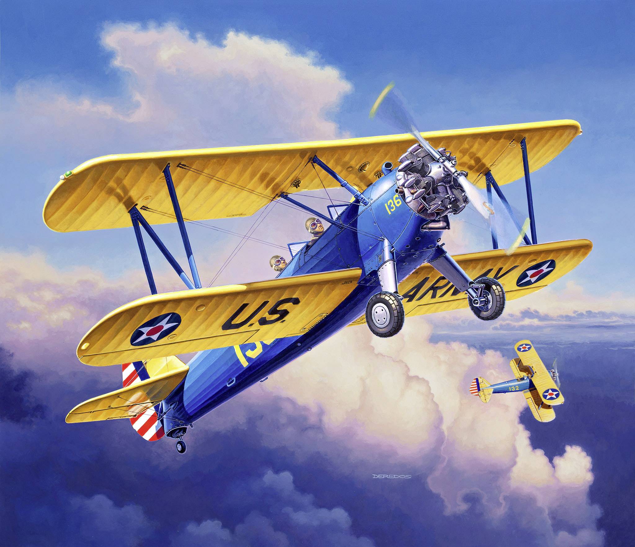 Revell 03957 Stearman PT-17 Kaydet 03957 Model aircraft assembly kit 1:48-1