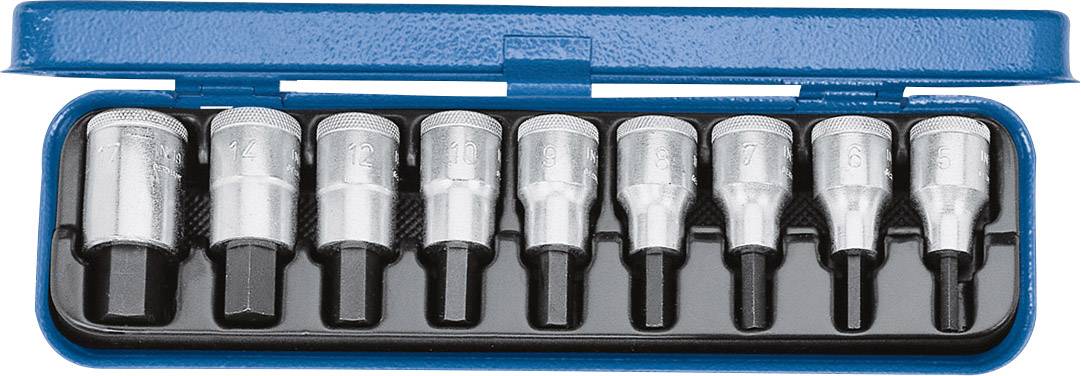 Gedore Bit set 1/2 (12.5 mm) 9-piece 6156250