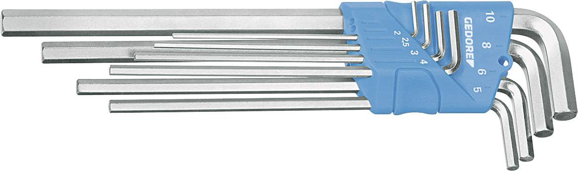 Gedore 1543555 Allen Allen key set 5/64 inch, 3/32 inch, 1/8 inch, 5/32 inch, 3/16 inch, 7/32 inch, 1/4 inch, 5/16 inch 8-piece