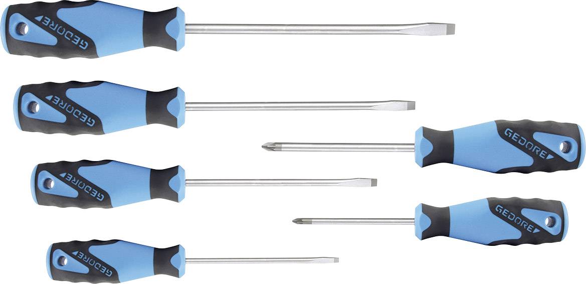 Gedore 1482300 Workshop Screwdriver set 6-piece Slot, Pozidriv