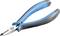 A blue and black combination pliers with metal tips, suitable for gripping and cutting, pictured against a white background.