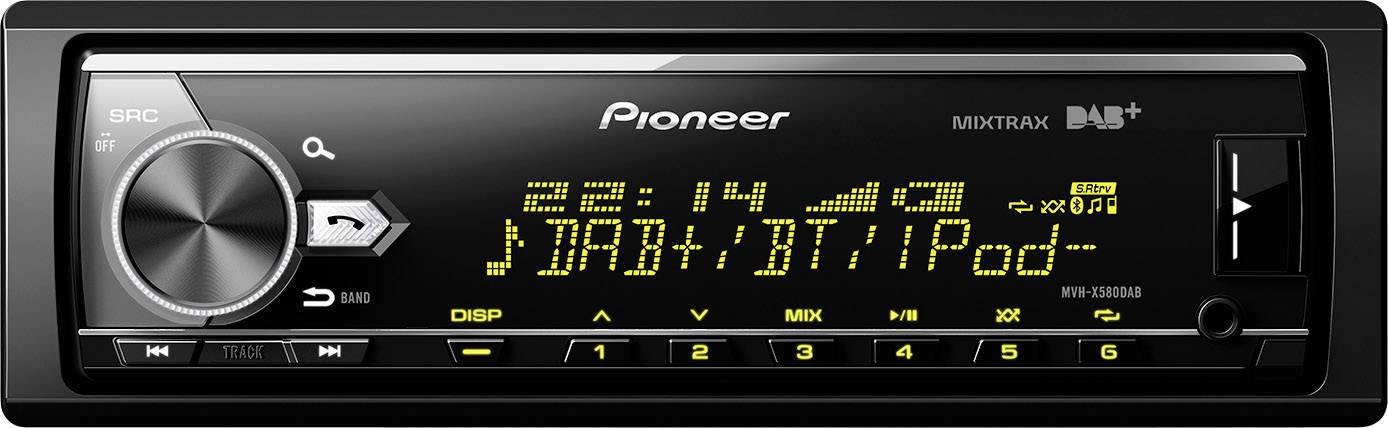 USB MP3 Autoradio Bluetooth AUX inkl Antenne PIONEER MVH-S520DAB DAB