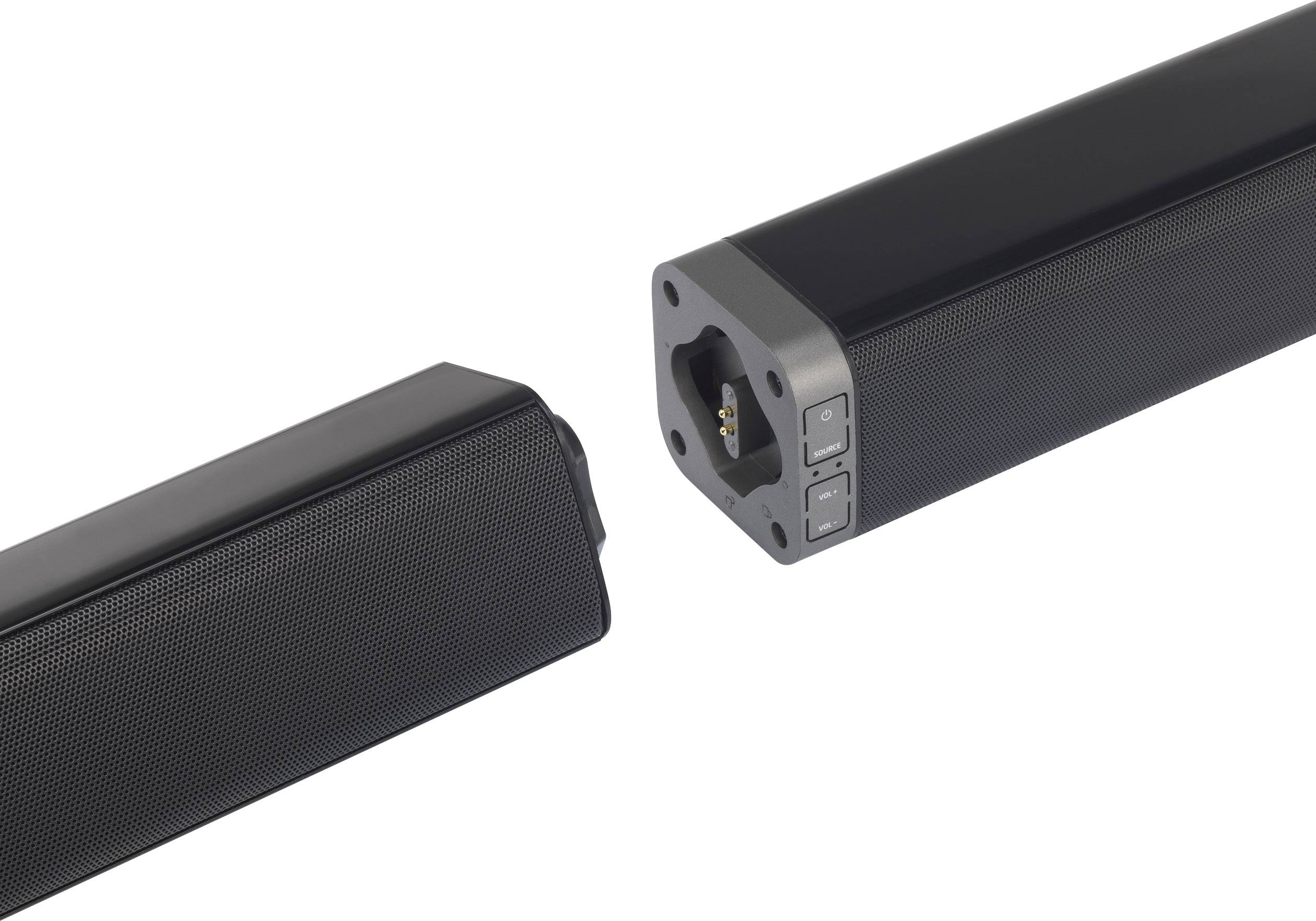 Renkforce TB378 Soundbar Black Bluetooth, NFC, Wall brackets-7
