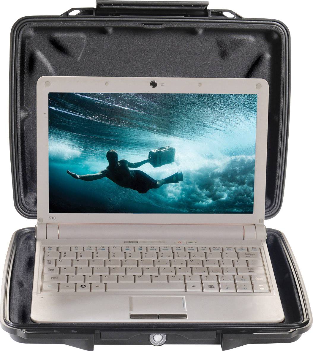 PELI Laptop case 1075CC l (W x H x D) 314 x 54 x 248 mm Black  1070-003-110E