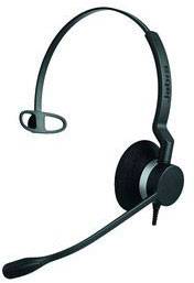 Jabra BIZ™2300 Phone Over-ear headset Corded (1075100) Mono Black Noise cancelling