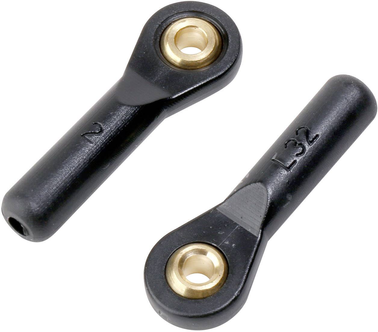 Reely Metal, Plastic Ball head Internal thread M3 32 mm 1 Pair-0