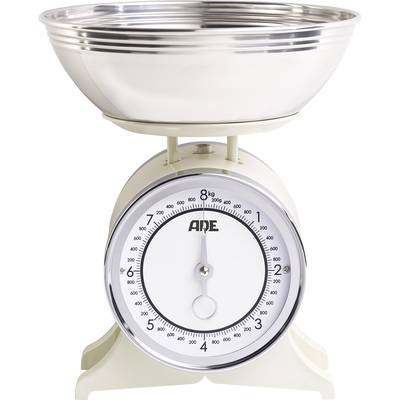ADE KM 1500 Anna Kitchen scales analogue, + weighing tray Weight range=8 kg Cream